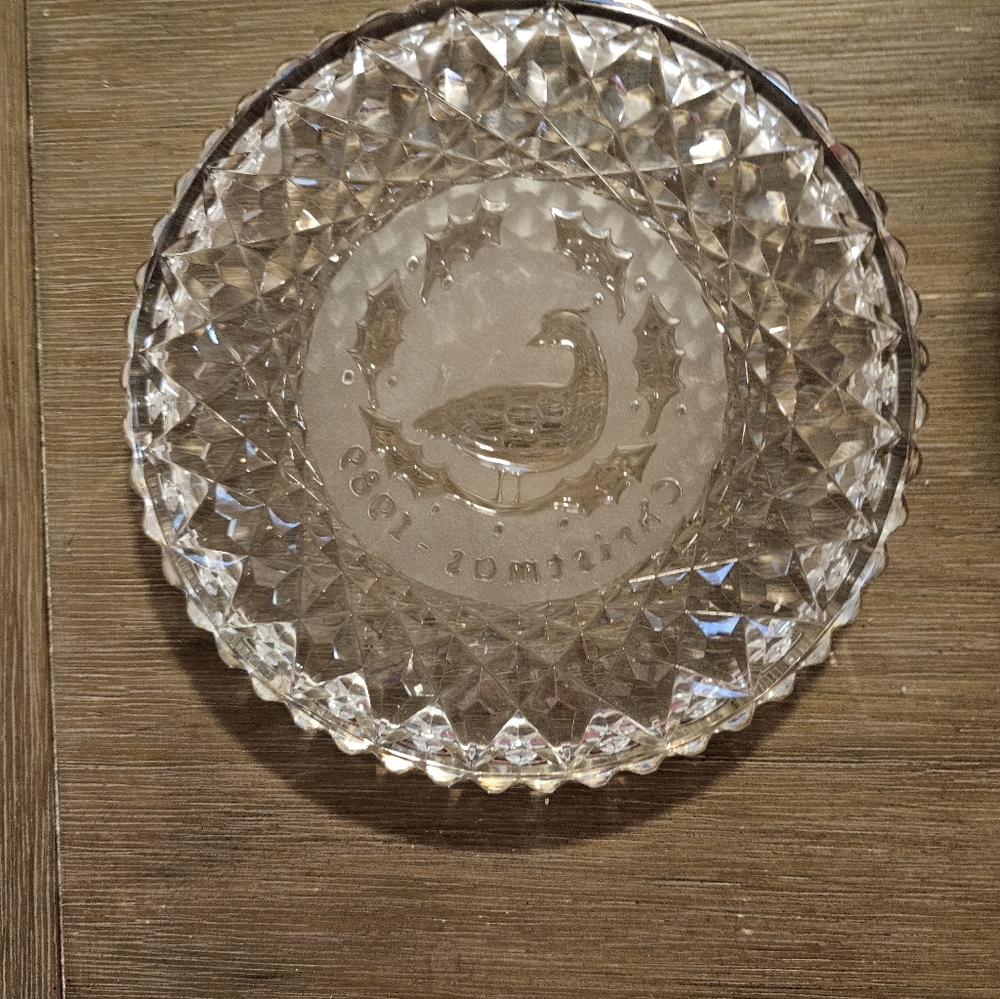 Vintage 1989 Waterford Christmas Plate